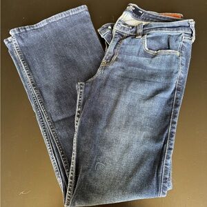 Hollister Women's Boot Cut Jeans - Dark Blue